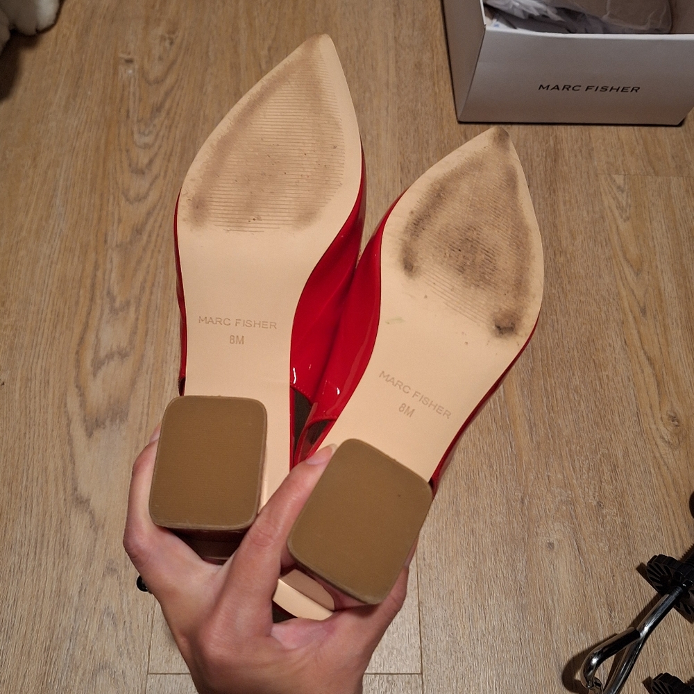 Low Red Heels For Work - Picture 5 of 5